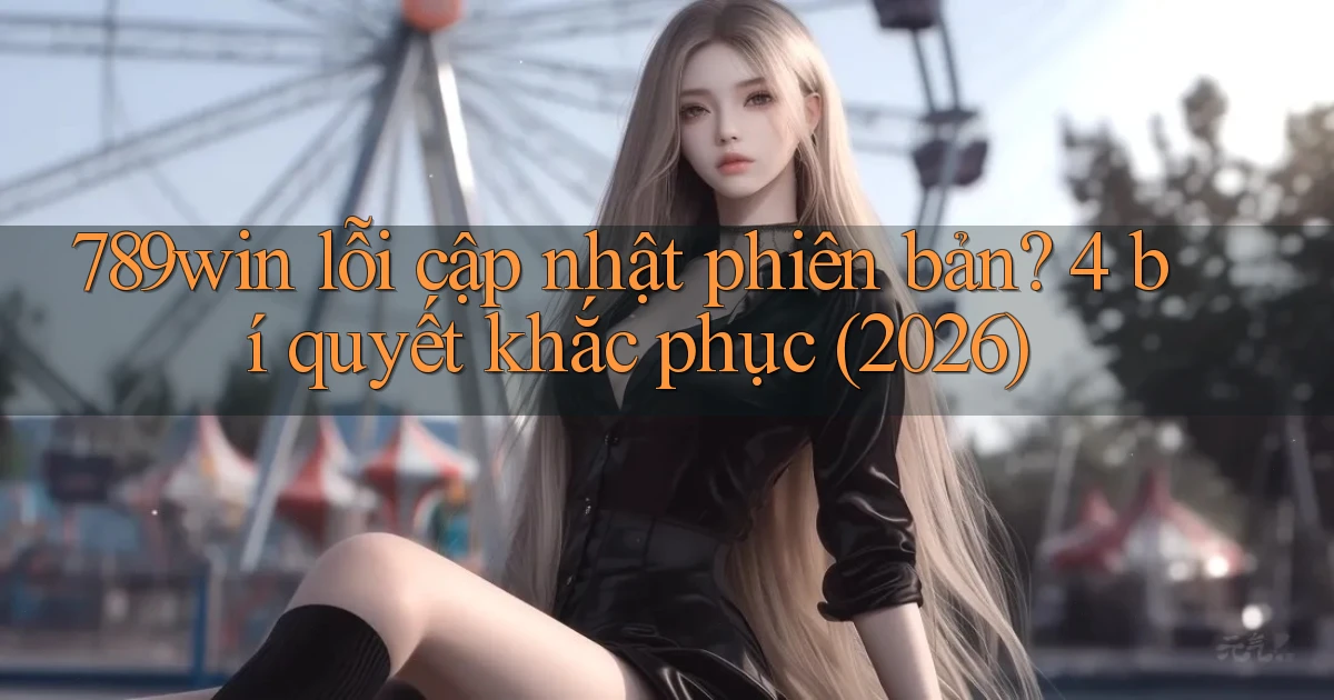 789win lỗi cập nhật phiên bản 4 bí quyết khắc phục (2026)