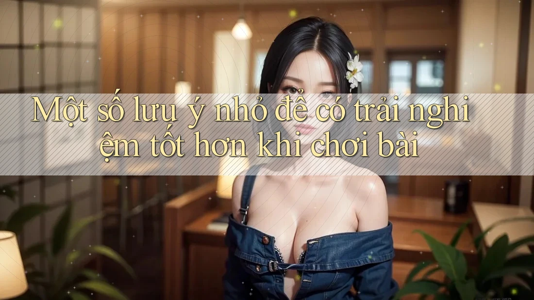 Một số lưu ý nhỏ để có trải nghiệm tốt hơn khi chơi bài