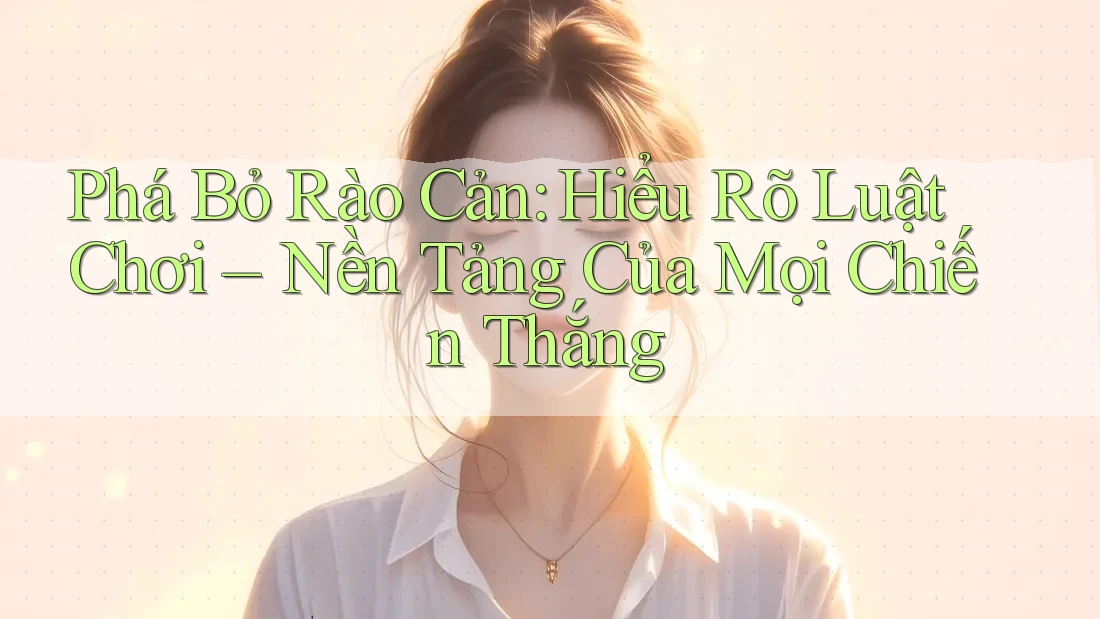Phá Bỏ Rào Cản: Hiểu Rõ Luật Chơi – Nền Tảng Của Mọi Chiến Thắng