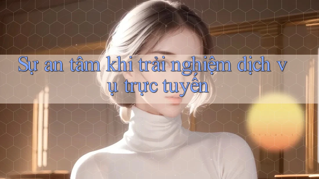 Sự an tâm khi trải nghiệm dịch vụ trực tuyến
