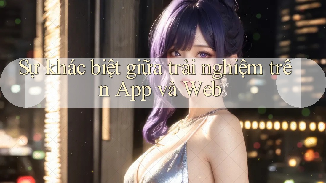 Sự khác biệt giữa trải nghiệm trên App và Web