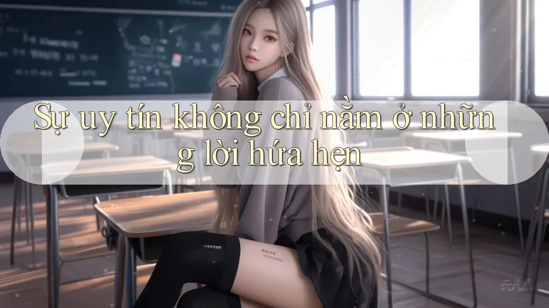 Sự uy tín không chỉ nằm ở những lời hứa hẹn