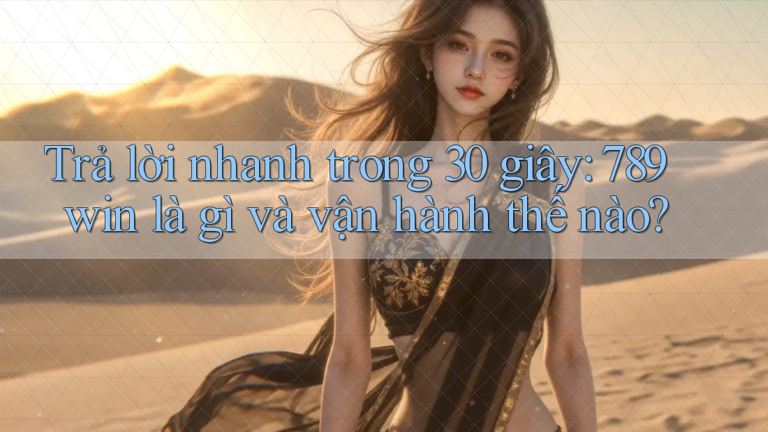 Trả lời nhanh trong 30 giây: 789win là gì và vận hành thế nào?