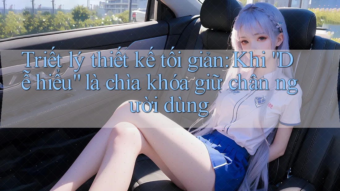 Triết lý thiết kế tối giản: Khi “Dễ hiểu” là chìa khóa giữ chân người dùng