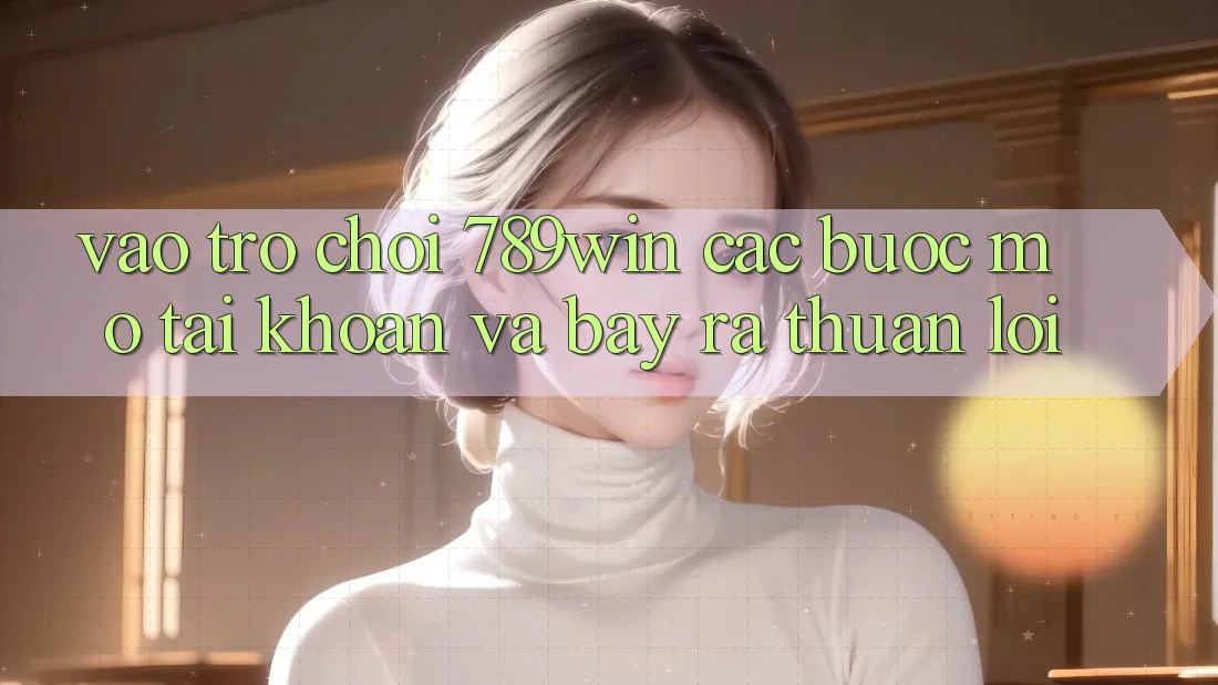 Vào Trò chơi 789win - Các Bước Mở tài khoản Và Bày ra Thuận lợi